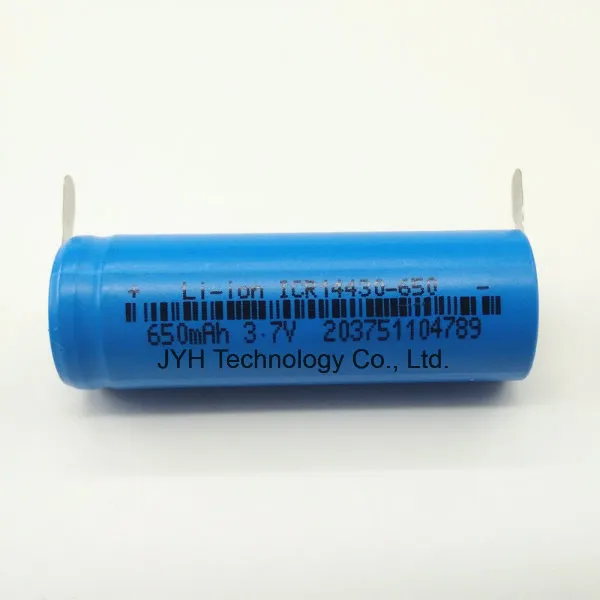 Toothbrush Icr14430-650mAh Battery with Tabs