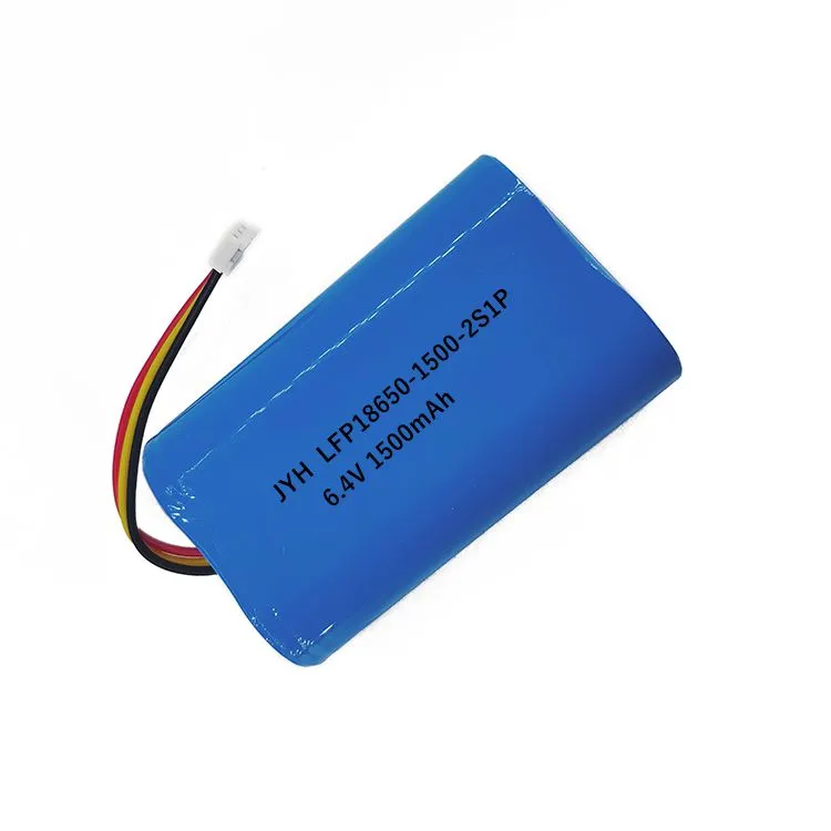 Lithium LiFePO4 18650 6.4V 1500mAh Li Ion Battery for E-Toys