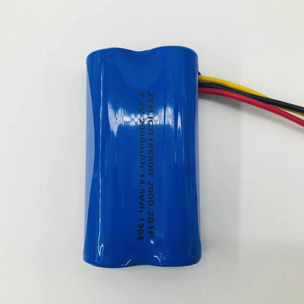 Inr18650r 2000mAh 7.4V Lithium Ion Battery Pack