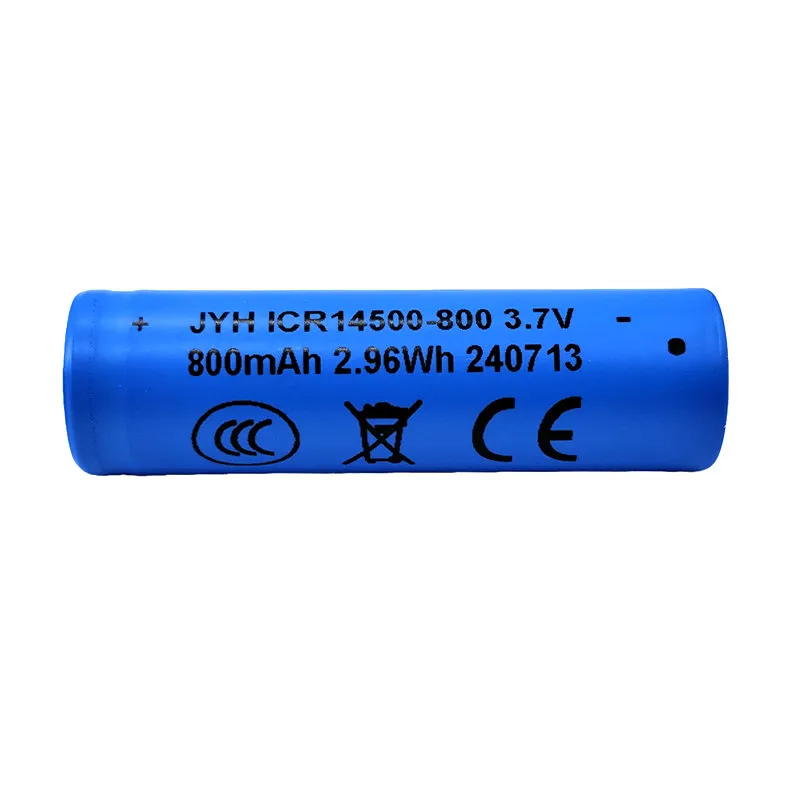 Icr14500 3.7V 800mAh Rechargeable Lithium Iron Battery