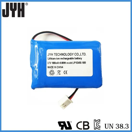 Li Ion 103450 3.7V 1800mAh Lithium Polymer Battery