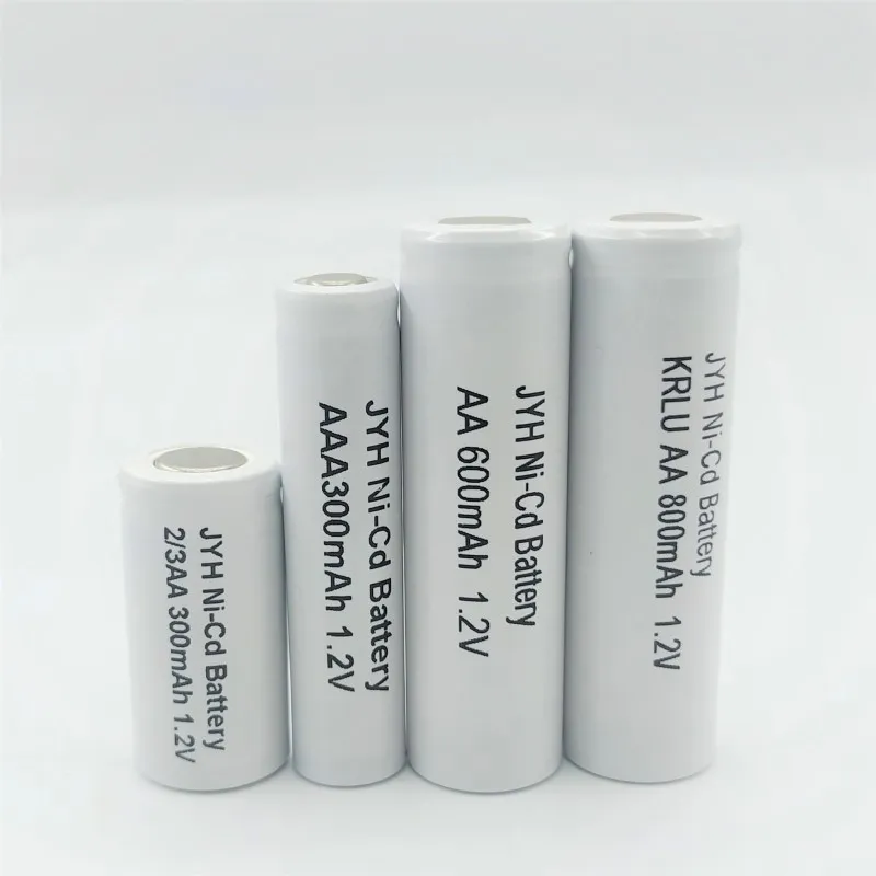 Rechargeable NiCd 2.4V AA800mAh Battery for LED Lights