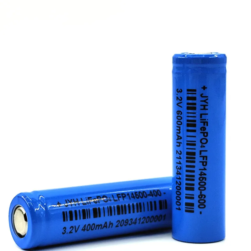 Ifr14500-600 IEC62620 3.2V 14500 600mAh Lipofe4 Cell Custom Battery Pack