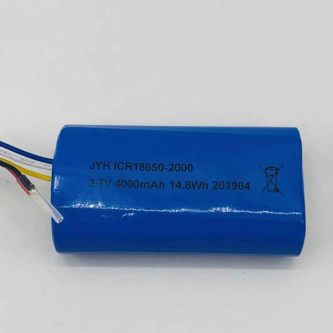 Lithium Inr 18650 4000mAh 3.7V 1s2p Li Ion Battery Pack
