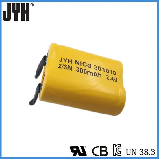Nickel Cadmium 2.4V 2/3n 300mAh Ni-CD Battery Pack with Bis