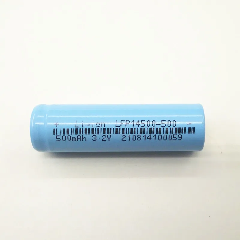 LiFePO4 14500 3.2V 500mAh Battery Lithium Ion Battery Pack