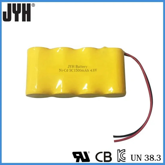 Nickel Cadmium Sc 1500mAh 4.8V Ni-CD Battery for Cleaning Robot