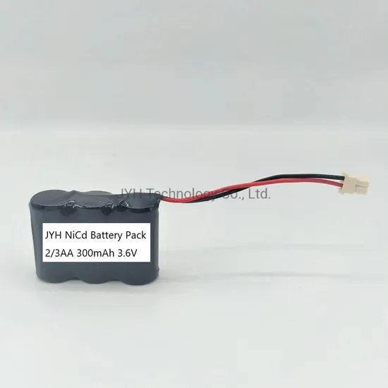 2/3AA 300mAh 3.6V NiCd Battery Pack for Interphone