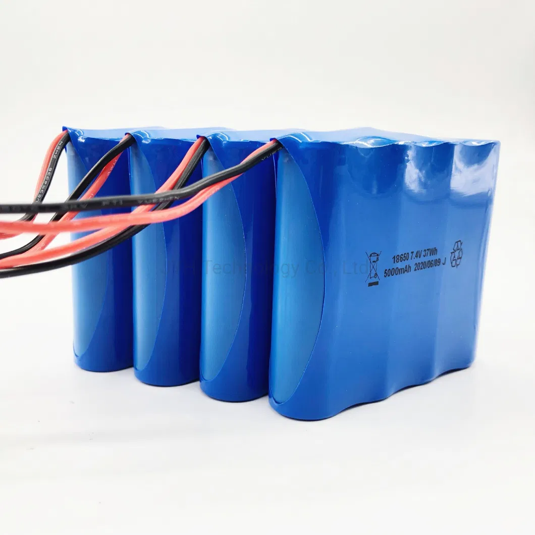 Icr18650-2500-2s2p Rechargeable 18650 Li-ion Battery Pack 7.4V 37wh Lithium Battery Pack