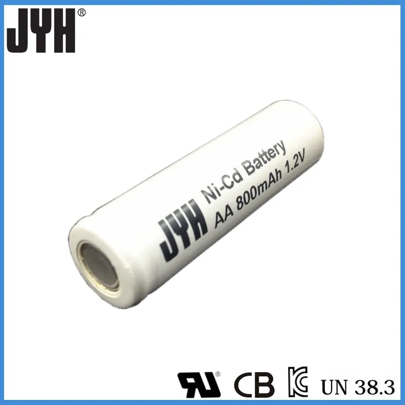 AA800mAh 12V 9.6wh Rechargeable NiCd Battery Pack