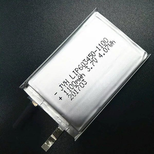 Lithium Polymer Battery 603450 1100mAh 3.7V Li Ion Battery