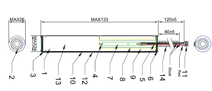 LiFePO4 Ifr22650 Batri for Escape Route Lighting