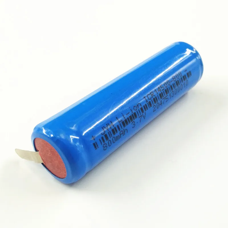 Lithium AA Rechargeable 14500 800mAh Li-ion Battery with UL/BIS/PSE