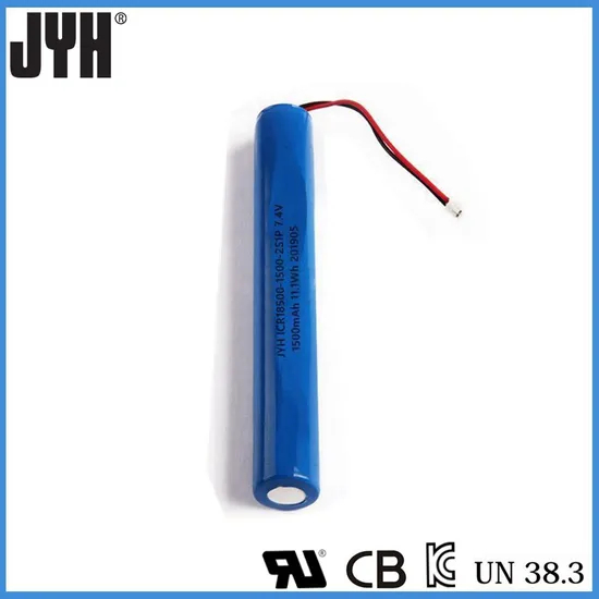 Lithium Ion 18500 1500mAh 7.4V Custom Battery Pack for Flashlights