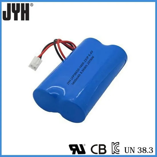 Lithium 18650 1400mAh 6.4V LiFePO4 Battery for Emergency Light