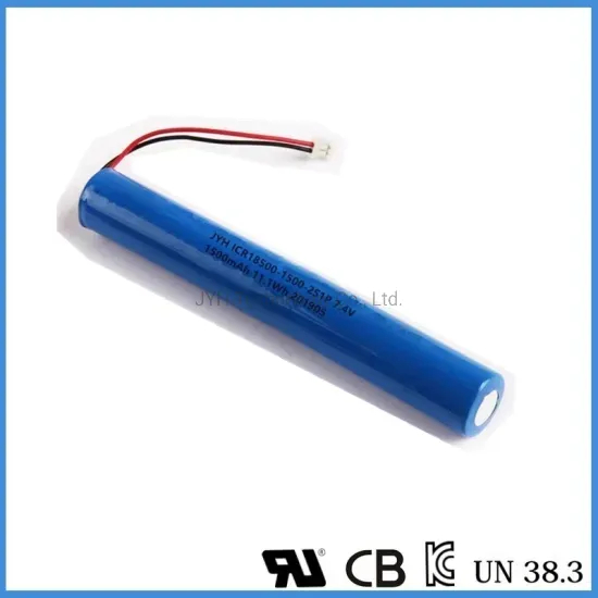 Icr18500-1500-2s1p Rechargeable Battery 18500 7.4V 1500mAh Lithium Ion Battery with CB