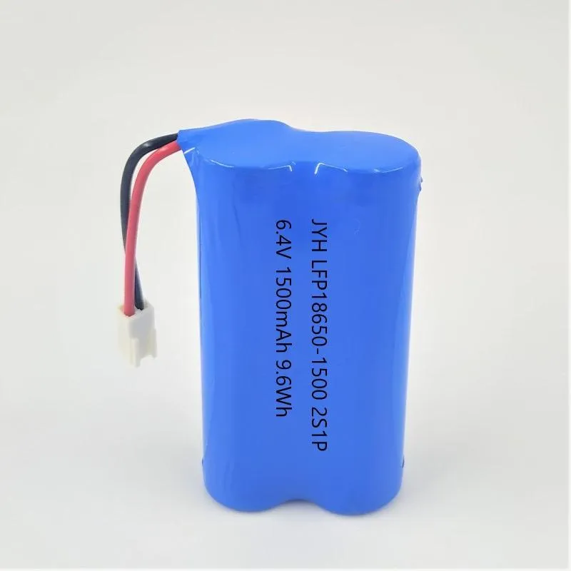 IEC62133 6.4V 1500mAh 2s1p LFP18650-1500mAh Battery