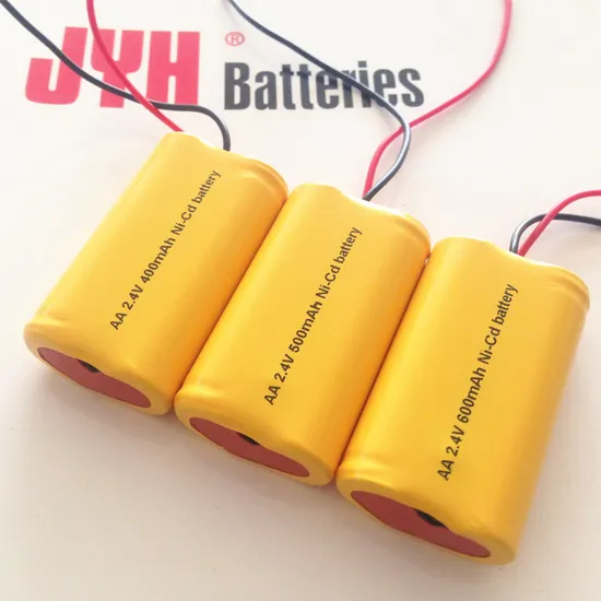 NiCd Battery AA 2.4V 500mAh Battery Pack