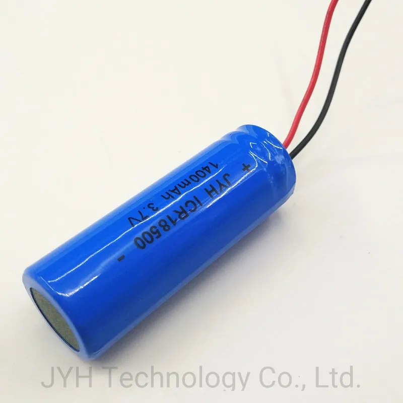 Inr18500 1400mAh 3.7V 1s1p Lithium Ion Battery Pack