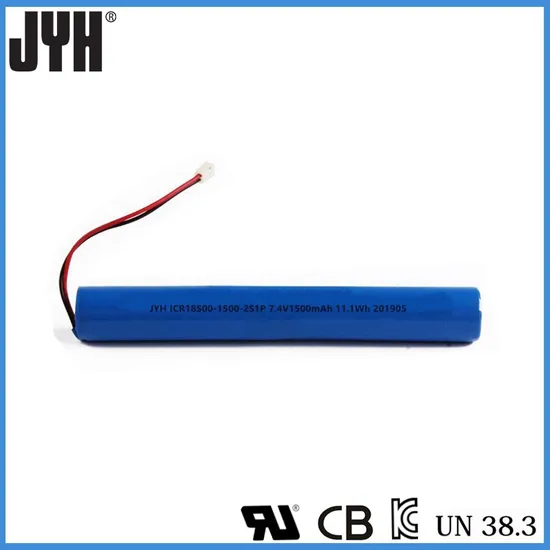 Inr 18540 1500mAh 7.4V Lithium Ion Battery for LED Light