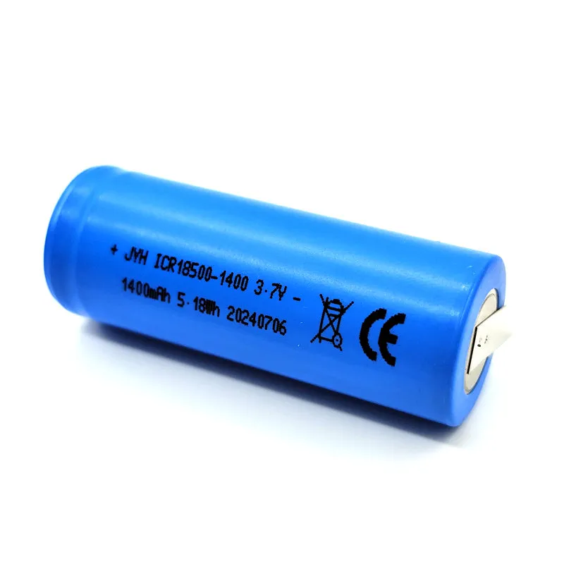 3.7V Icr18500 1400mAh Li-ion Rechargeable Battery