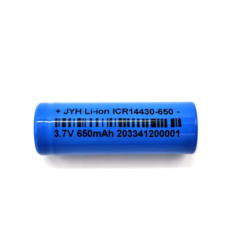 Icr14430 3.7V 650mAh Rechargeable Li-ion Battery