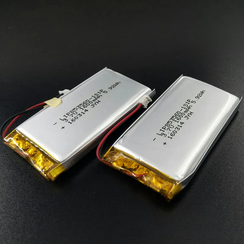 Lipo 853560 1600mAh 3.7V Lithium Ion Polymer Battery with CB