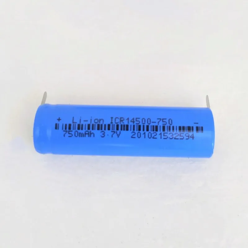 Lithium Ion 14500-600 Battery with Lead Strip