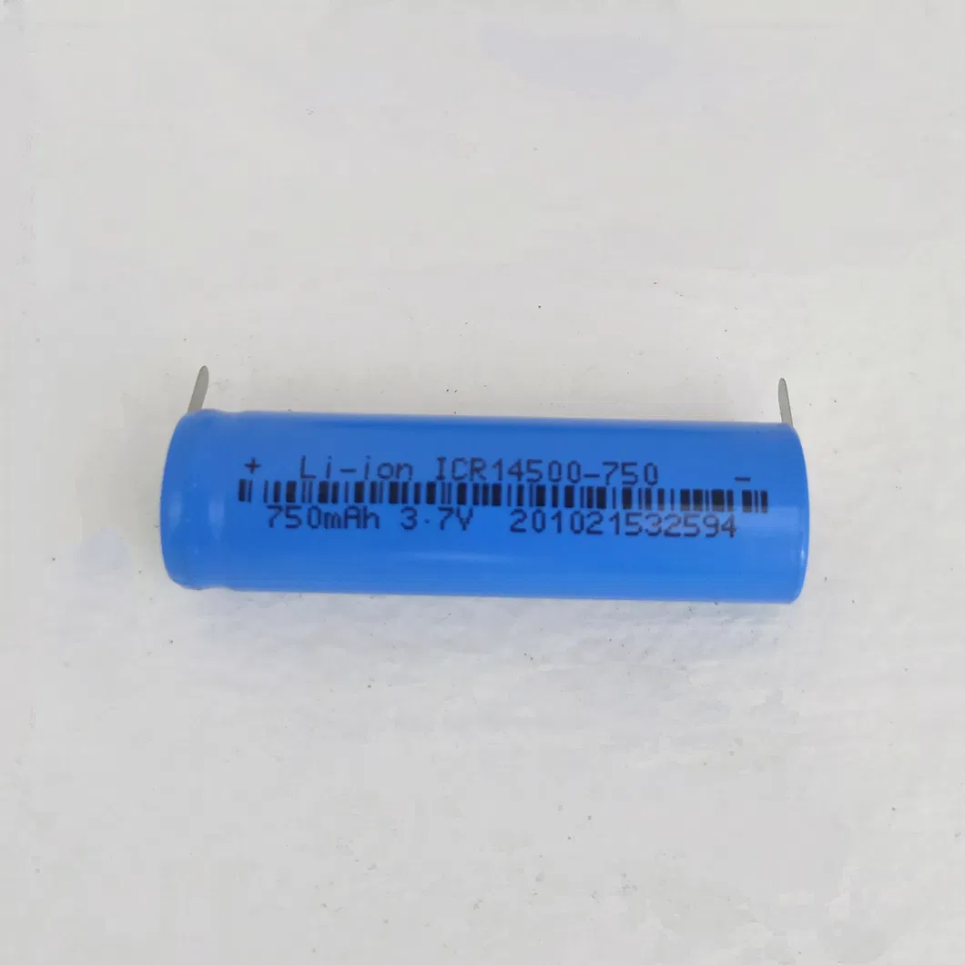 3.7V Icr14500 750mAh Electric Shaver Li-ion Battery