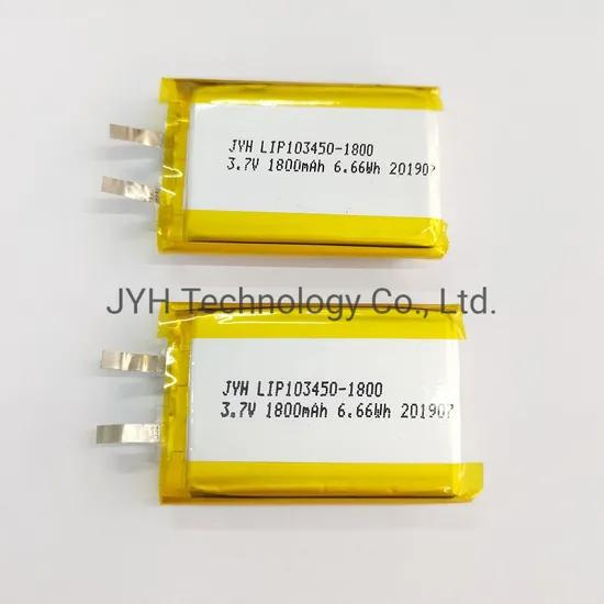 Lip103450-1800 1s1p High Capacity 3.7V 1800mAh Li-Polymer Rechargeable Battery/Cell