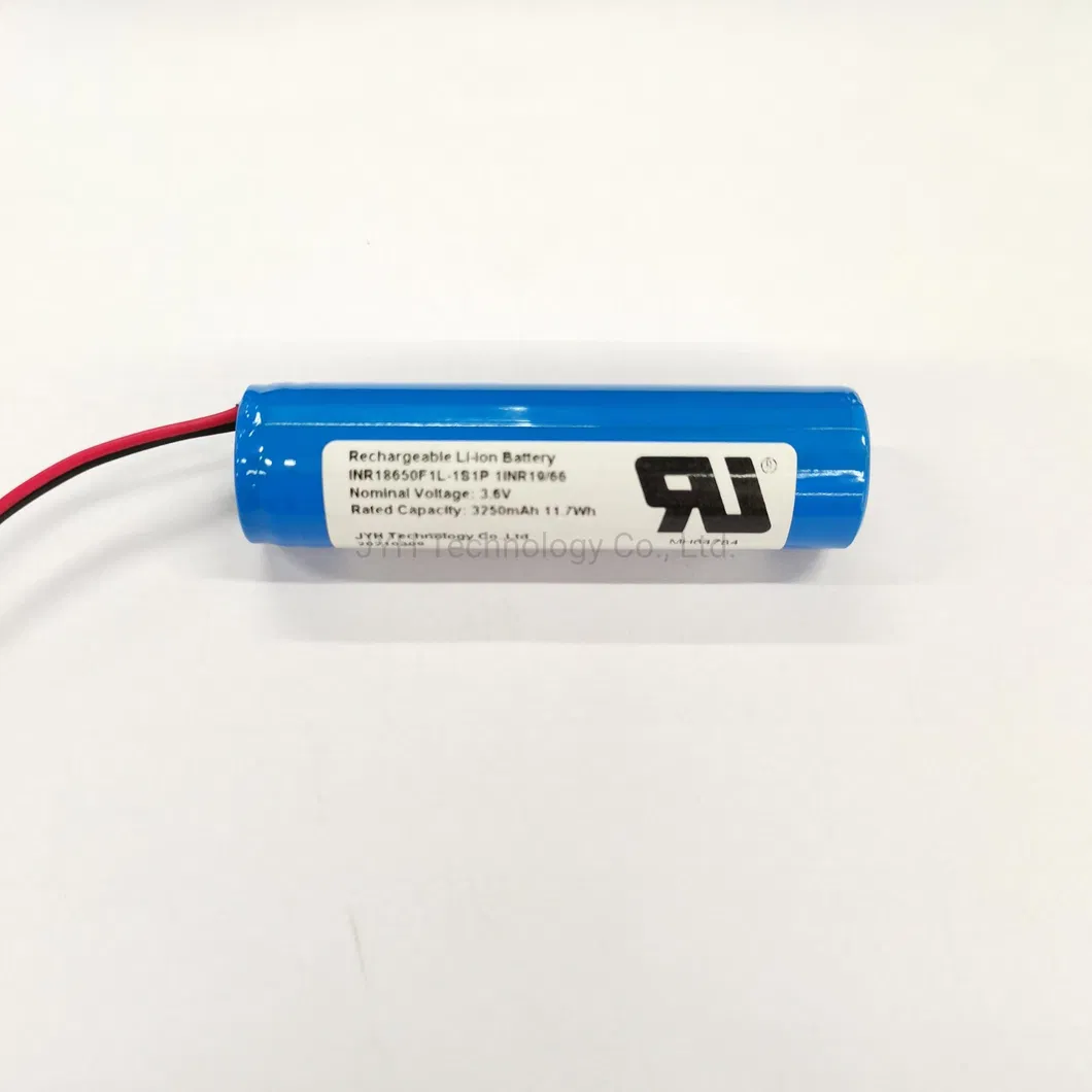 Inr18650f1l-1s1p Brand Battery Pack Custom Rechargeable Li-ion Battery with BMS