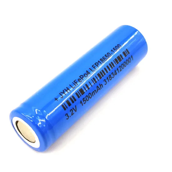 3.2V High Rate LiFePO4 18650 1100mAh/1500mAh Lithium Battery