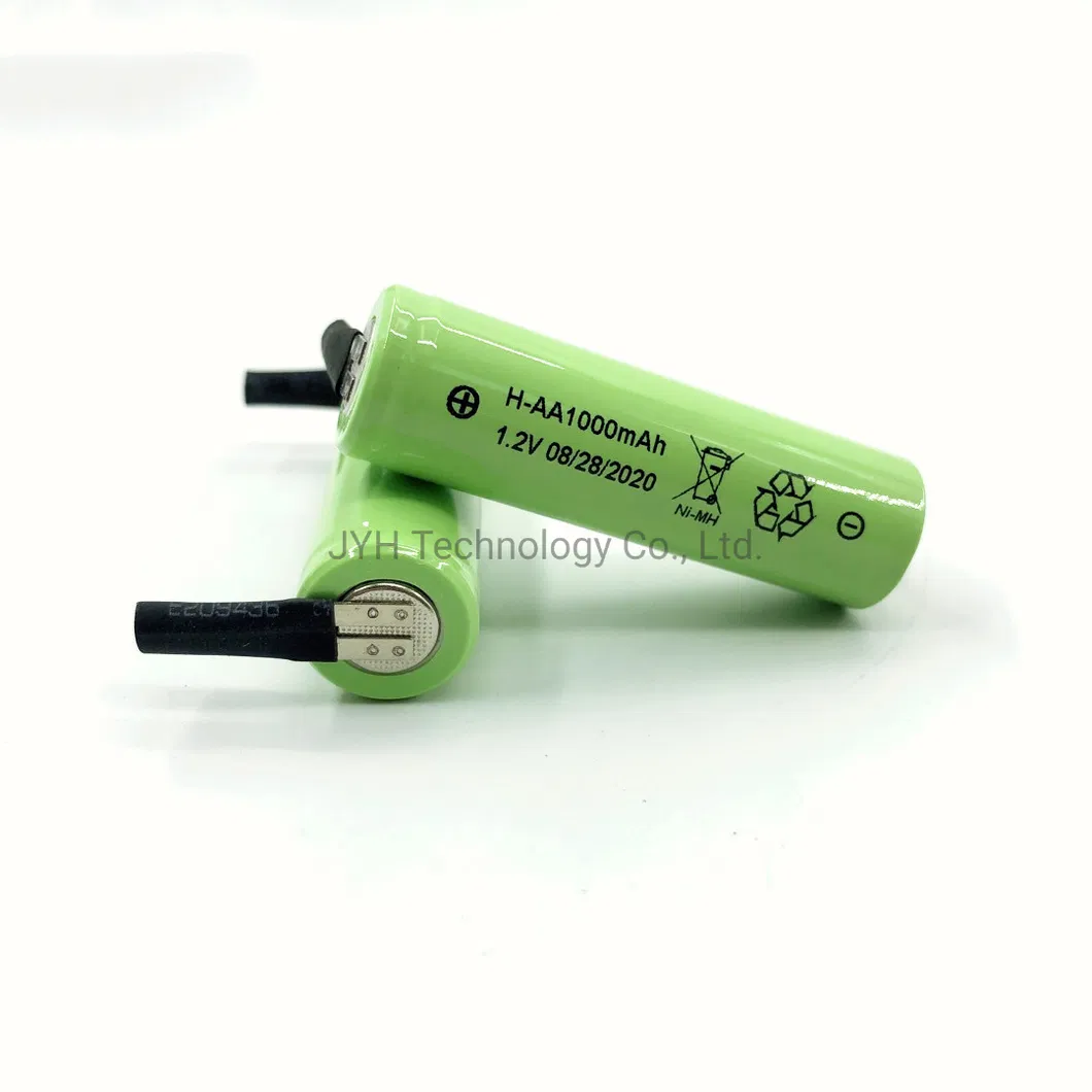 Haa1000s NiMH AA 1.2V 1000mAh Rechargeable Battery High Top AA1000 Cell for Control Light