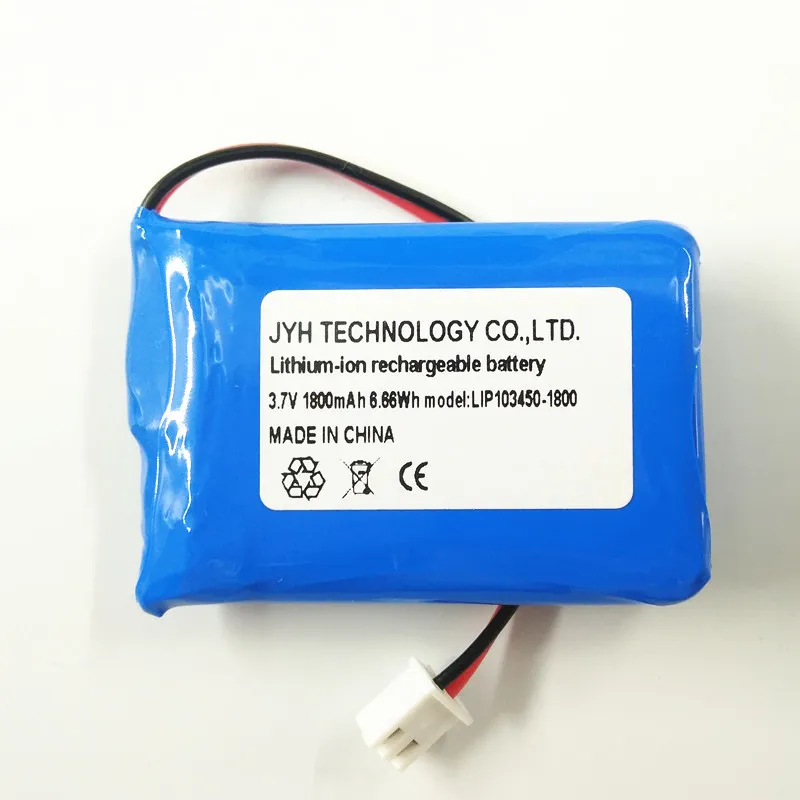 Li Ion 103450 3.7V 1800mAh Lithium Polymer Battery
