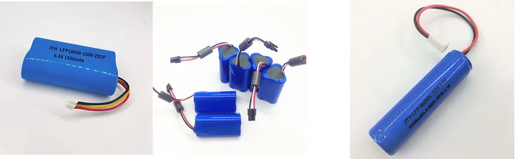 IEC62133 6.4V 1500mAh 2s1p LFP18650-1500mAh Battery