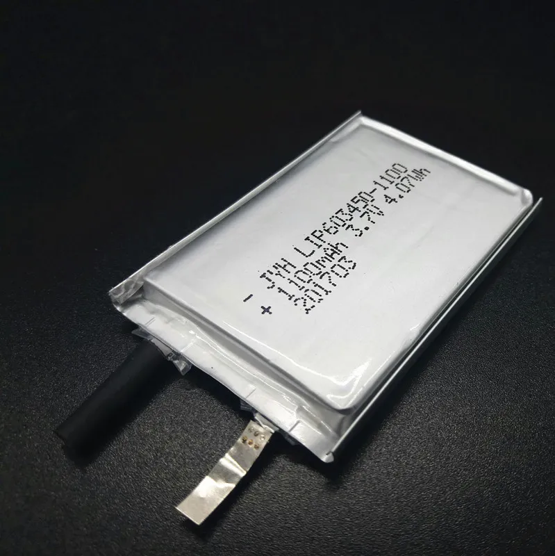 Lithium Polymer Battery 603450 1100mAh 3.7V Li Ion Battery